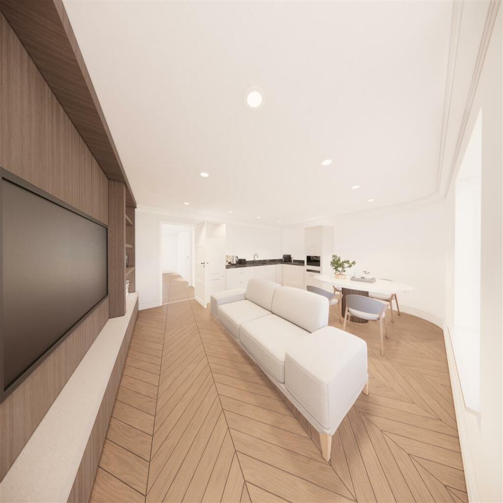 CGI - Open Plan Living/Kitchen Area