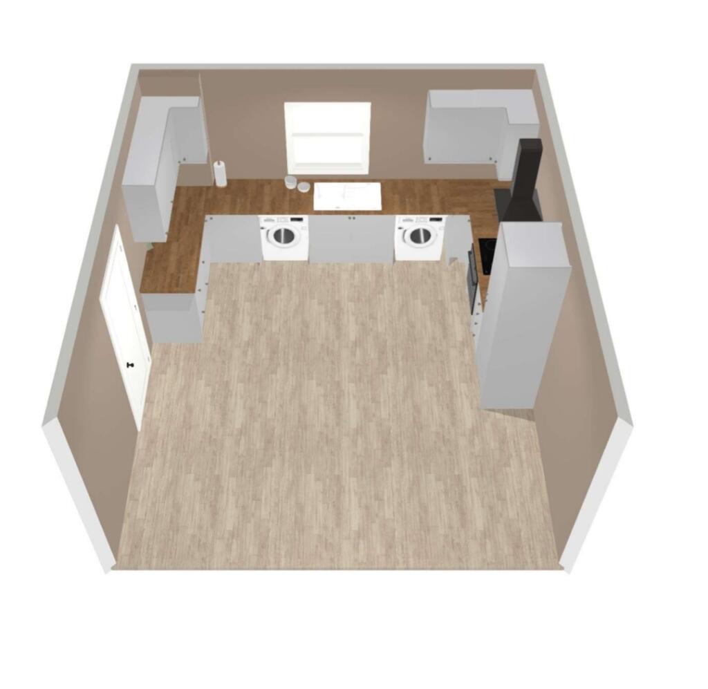 Example of Kitchen being fitted