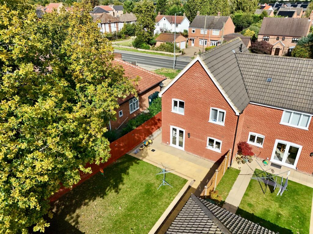 Elevated rear garden