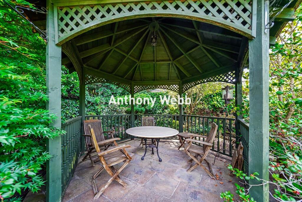 Gazebo in garden