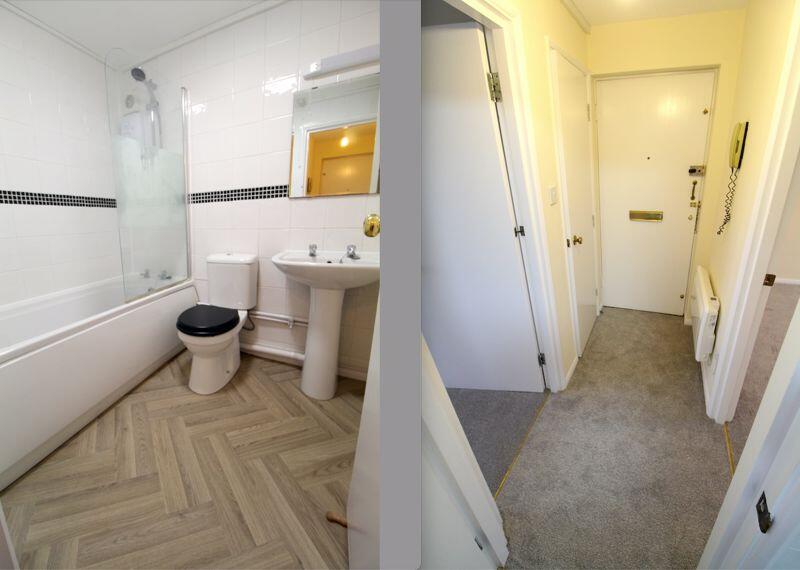 Bathroom and Hallway