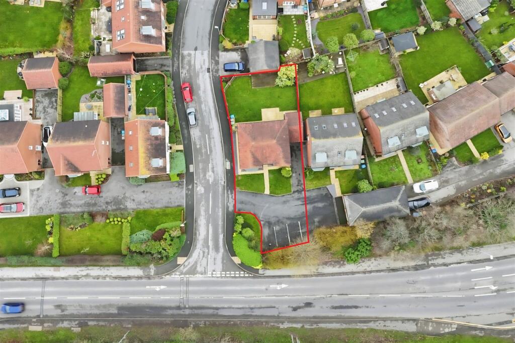 Aerial view of the property