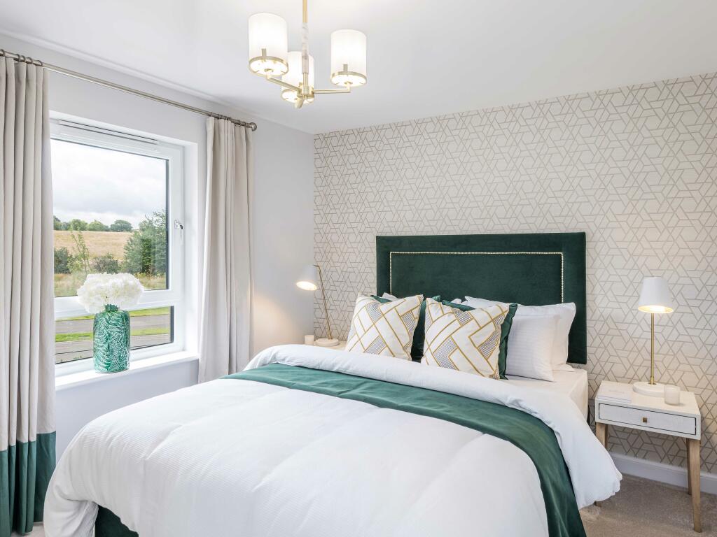 Image of bedroom in 4 bedroom Glenbervie house type at Cammo Meadows