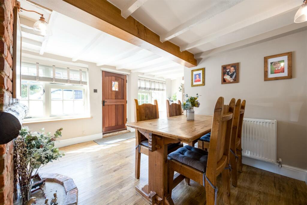 Generous dining room