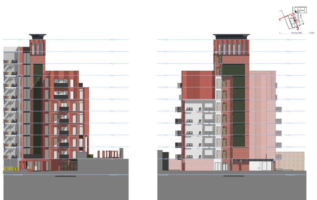 Proposed Front &amp; Courtyard Of Block B