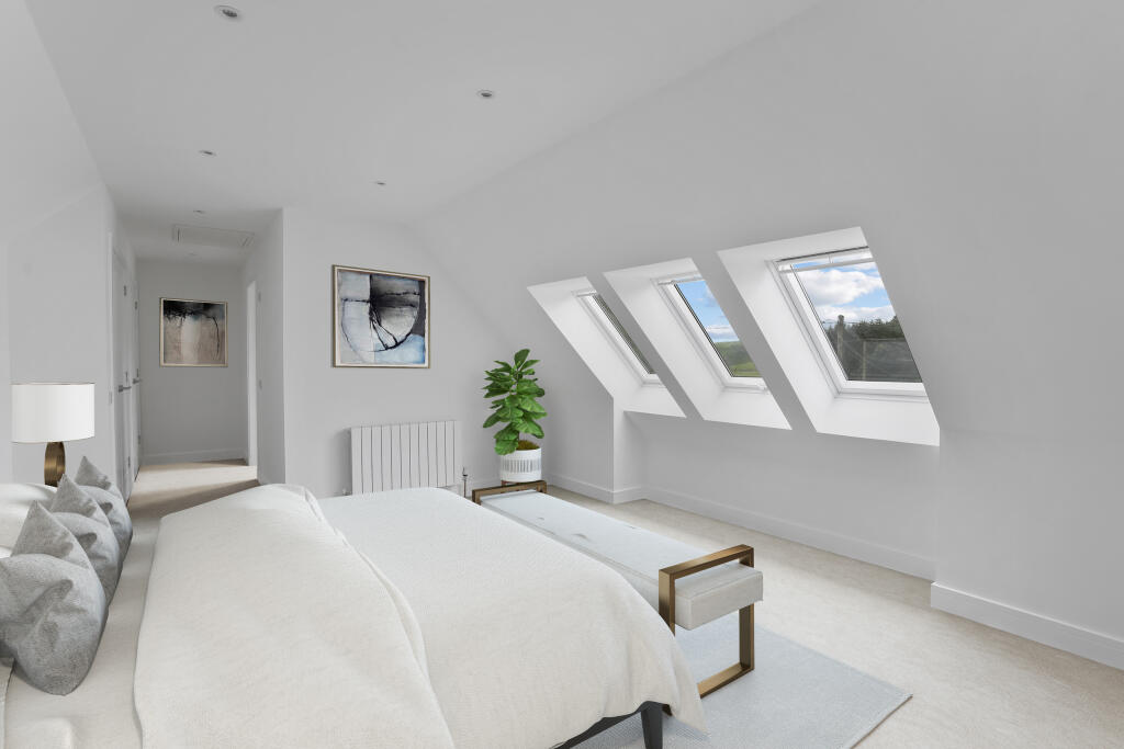 Virtually Staged Principal Bedroom