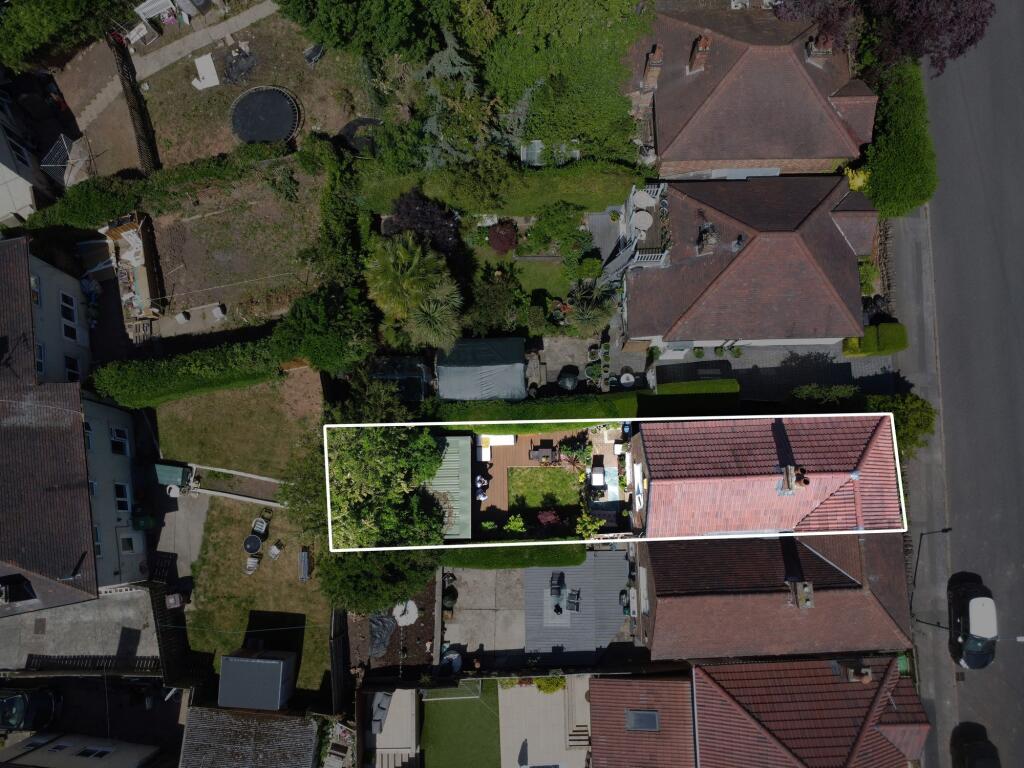 Drone showing outline of plot