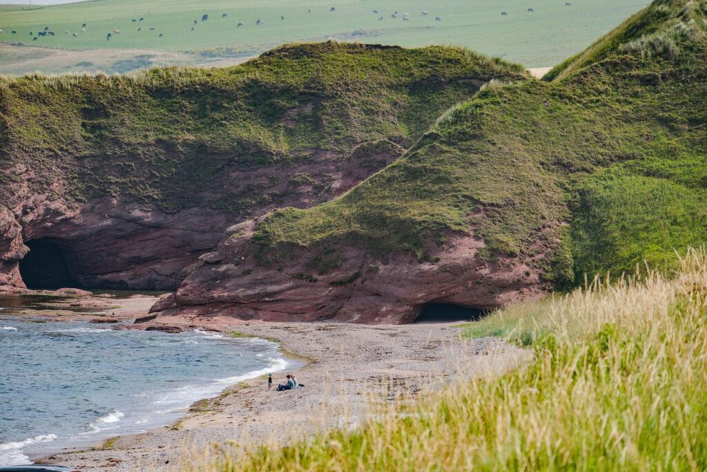 New Aberdour caves and beach