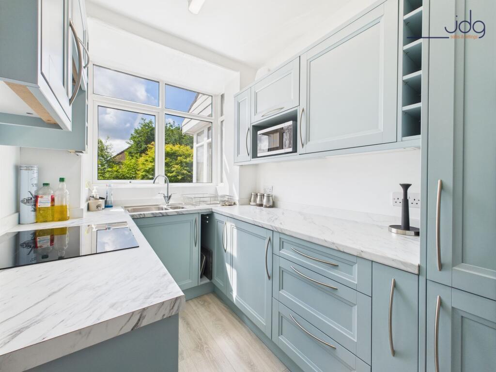 Light blue finish kitchen
