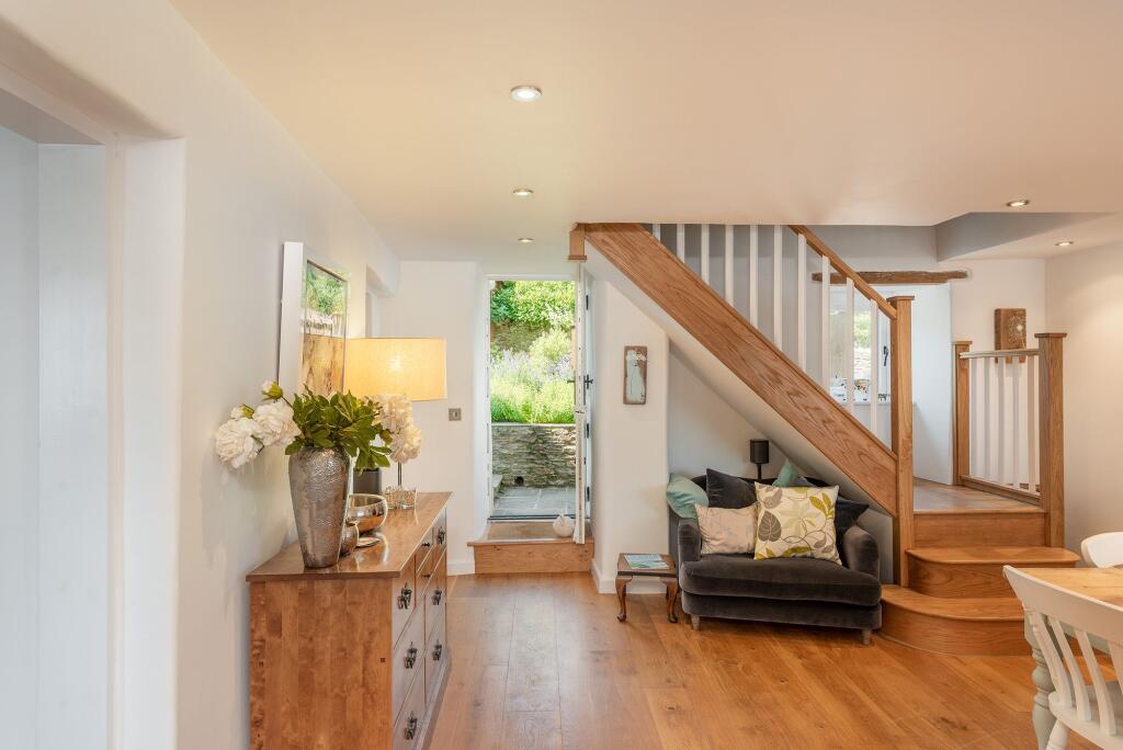 The Old Dairy, Stoke Fleming, Kitchen and Back door