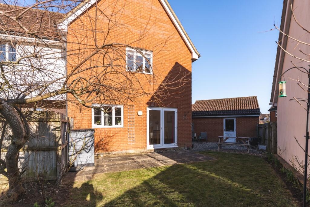 Rear view of home