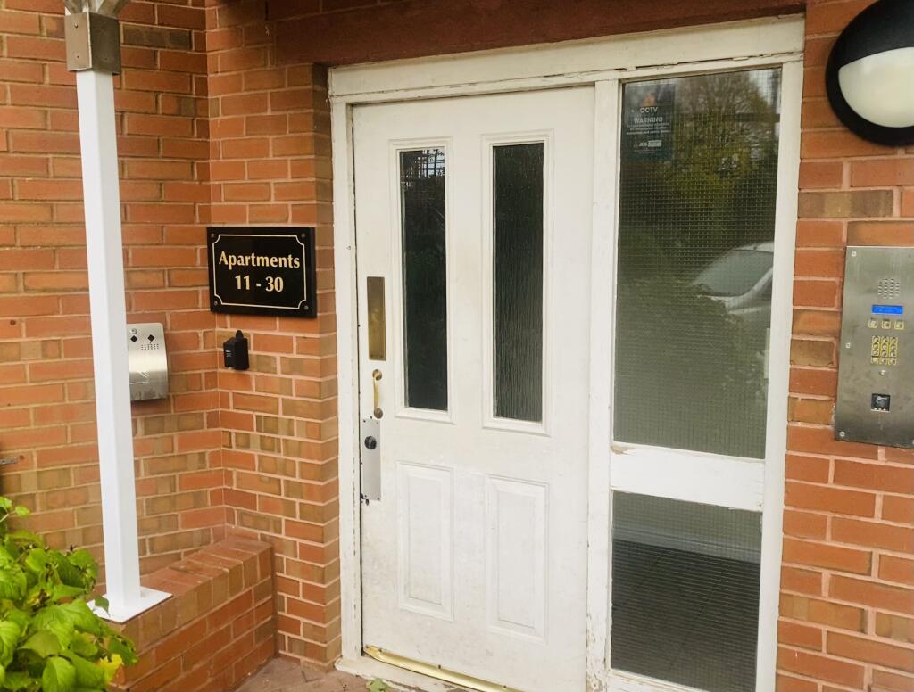 Entrance to block