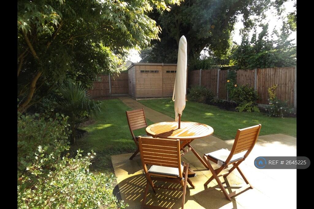 Patio, Garden And Large Secure Shed