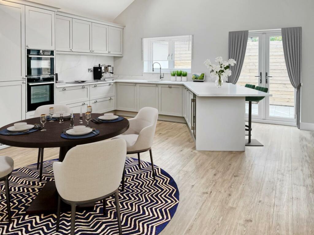 CGI show home kitchen