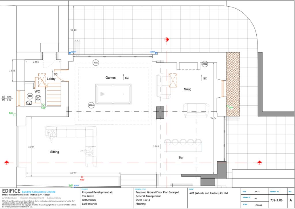 Proposed plans to transform the main house