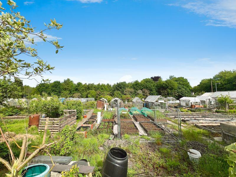 Rear view of the allotment