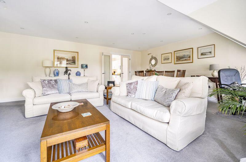 Living/dining room through to kitchen