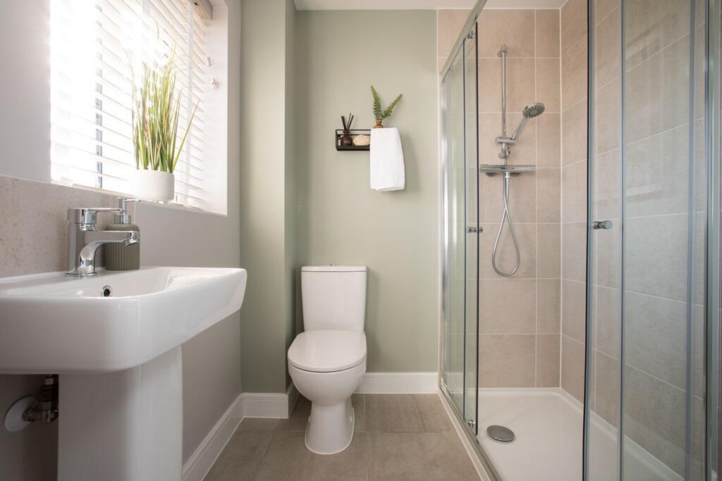 An en-suite bathroom away from the family