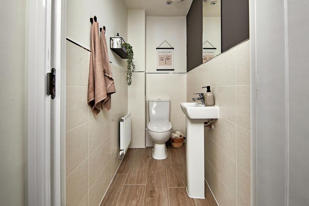 A convenient downstairs WC