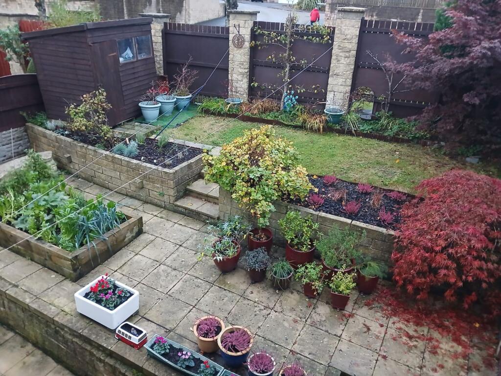 Northwest facing tiered garden