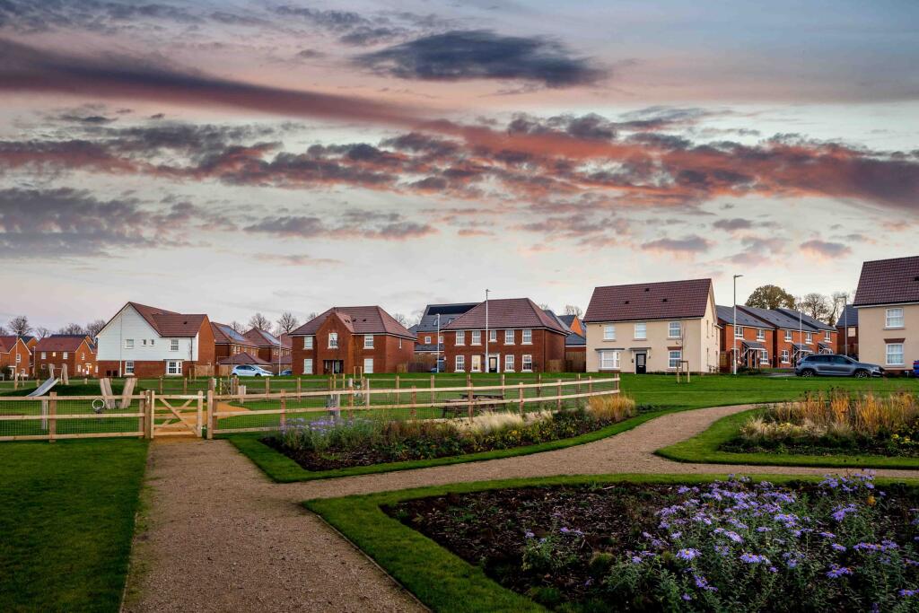 The Poppies dusk street scene