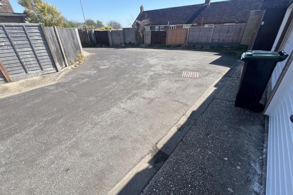 Garage access road