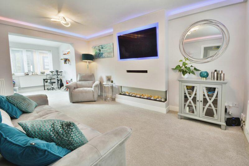 Living room into playroom