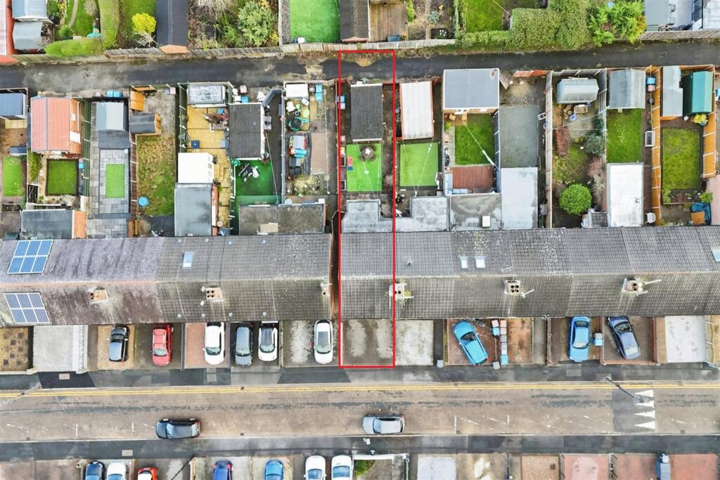Aerial view of the property