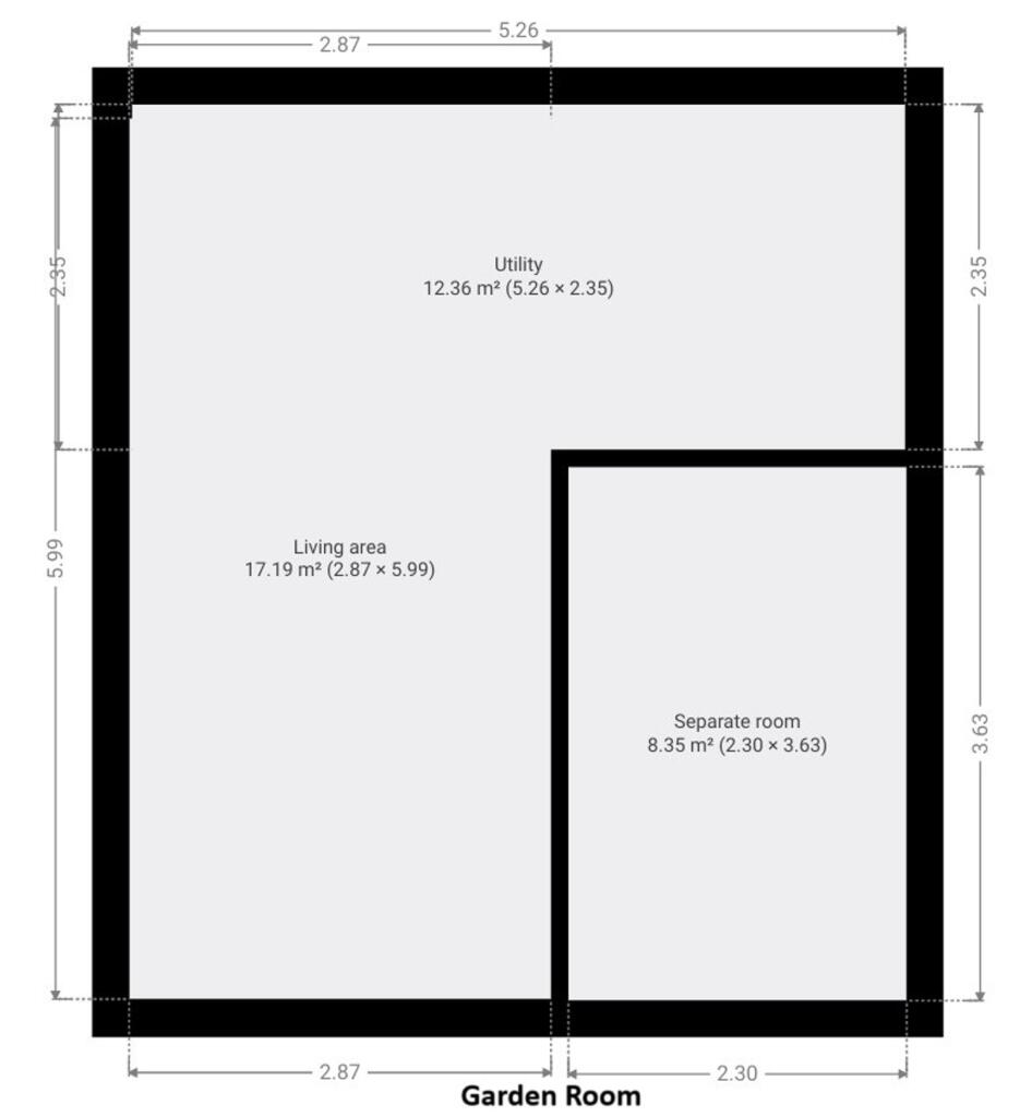 Floorplan Garden Room