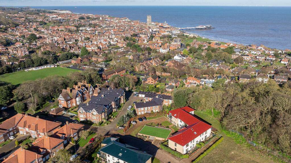 Aerial view to coast