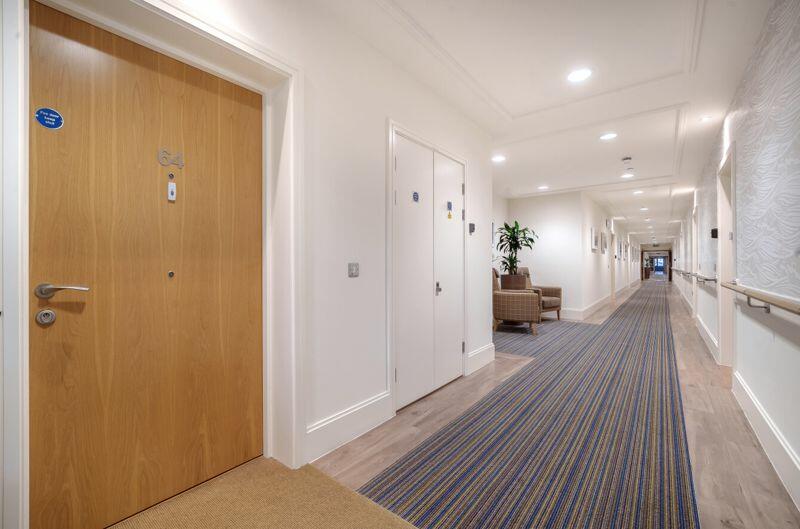 Internal corridor leading to front door