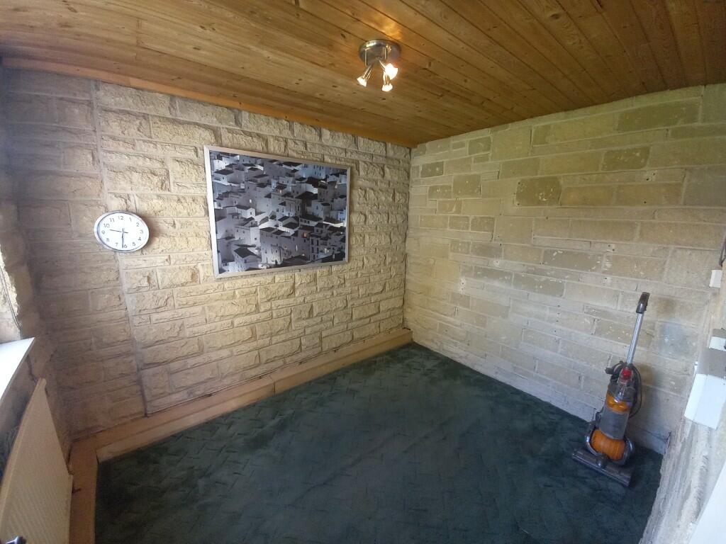 Office off garage