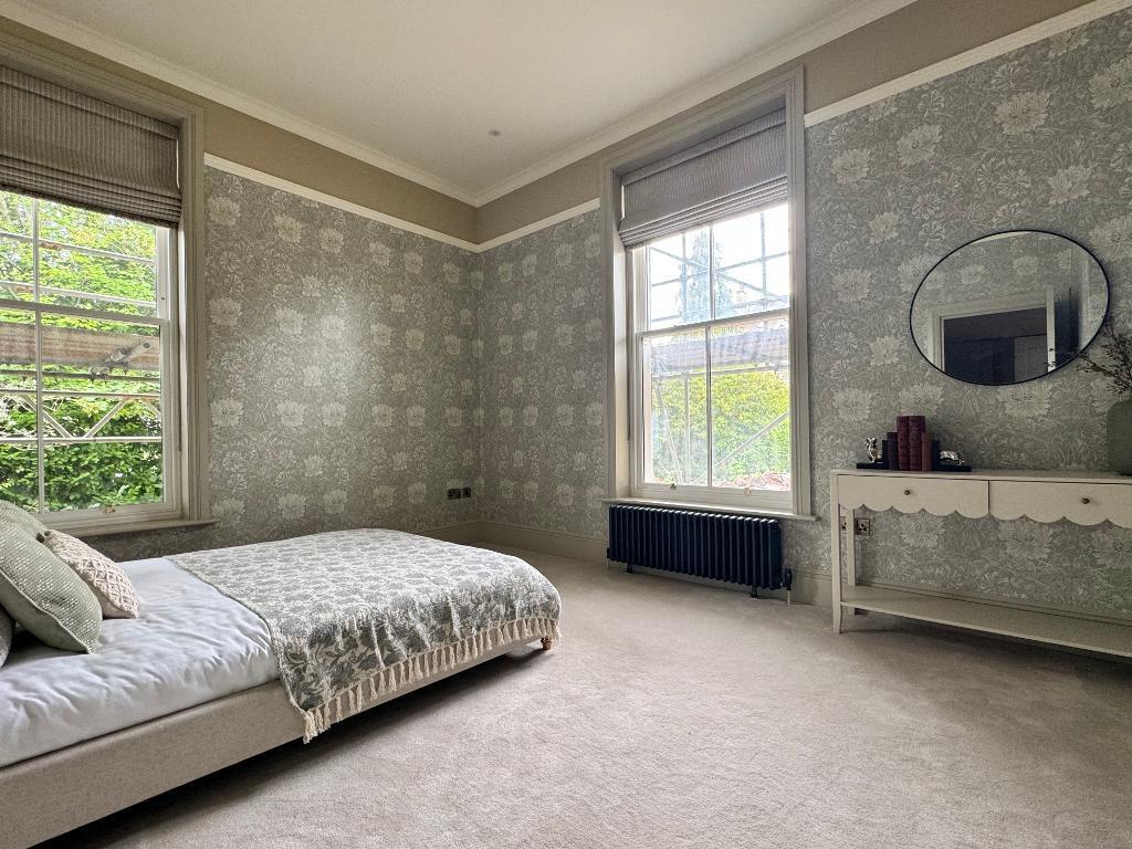 Bedrooms with garden views