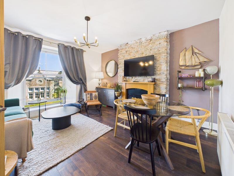 top flat living room