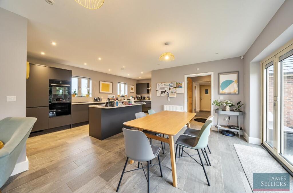 Open plan living dining kitchen