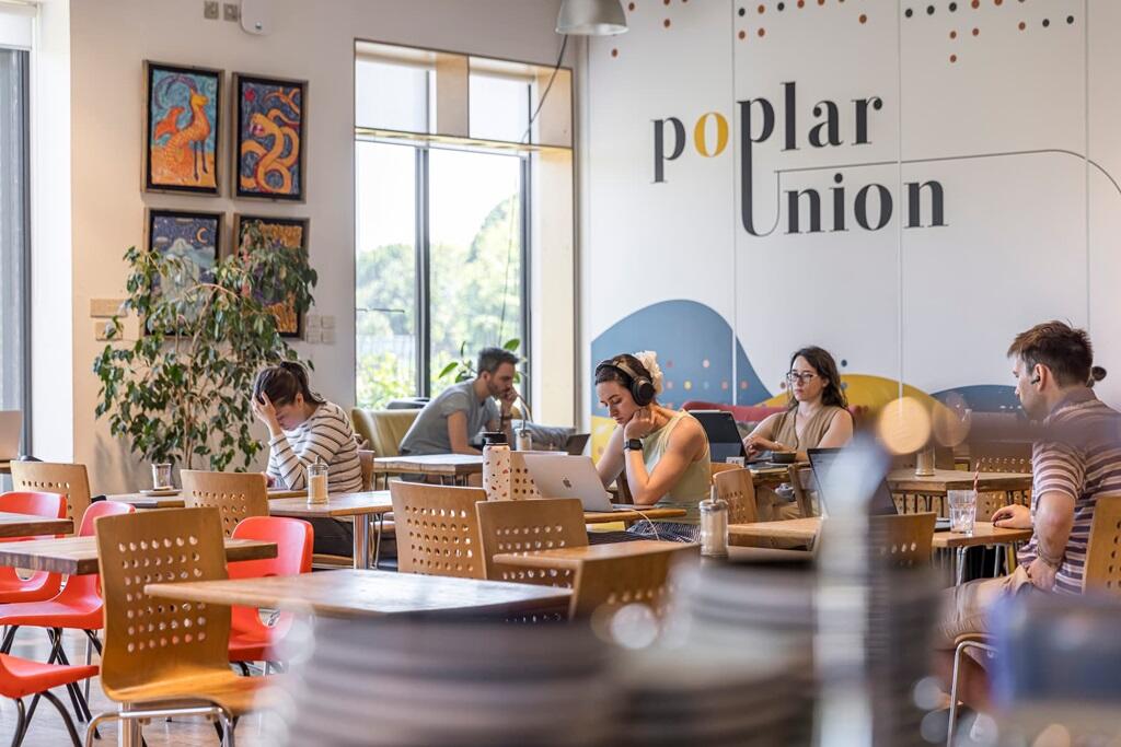 Poplar Union is a vibrant arts and community space, where you can also pick up the perfect flat whi