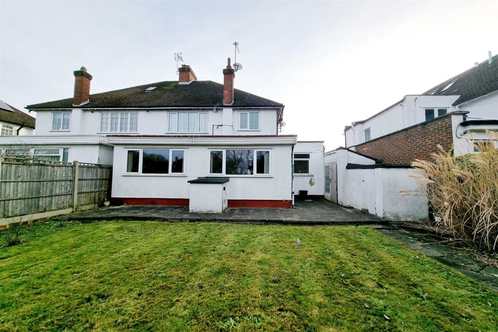 REAR ELEVATION OF THE PROPERTY: