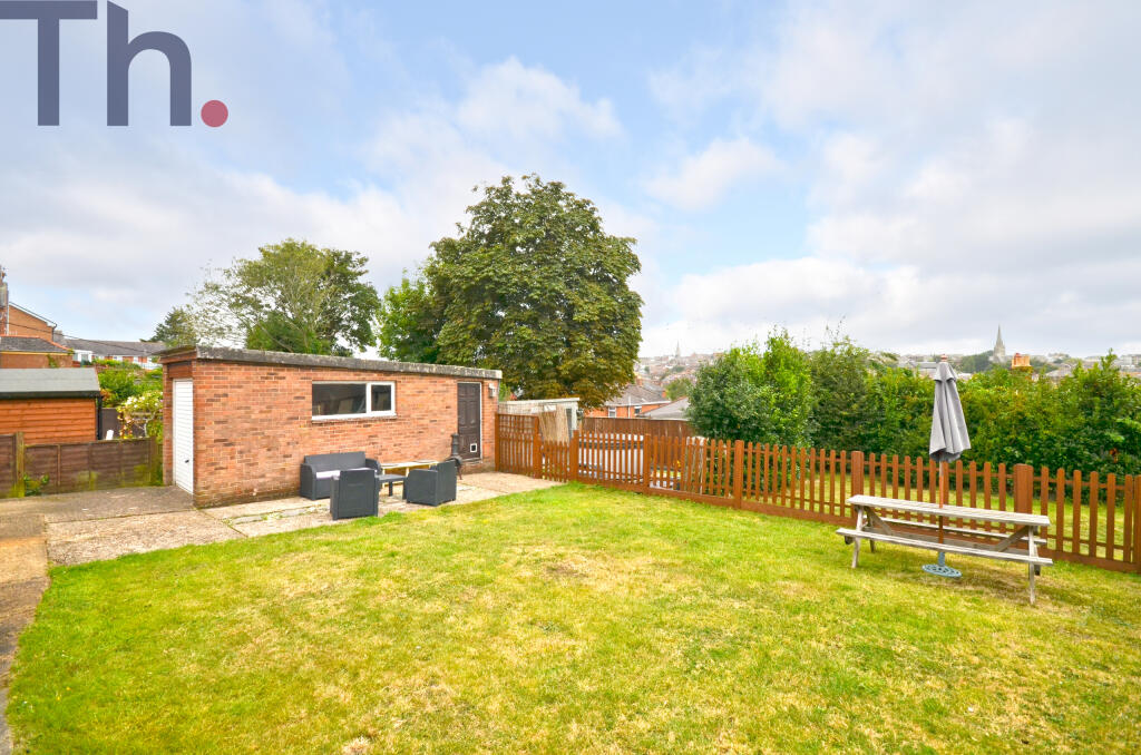 Rear Garden &amp; Garage.JPG