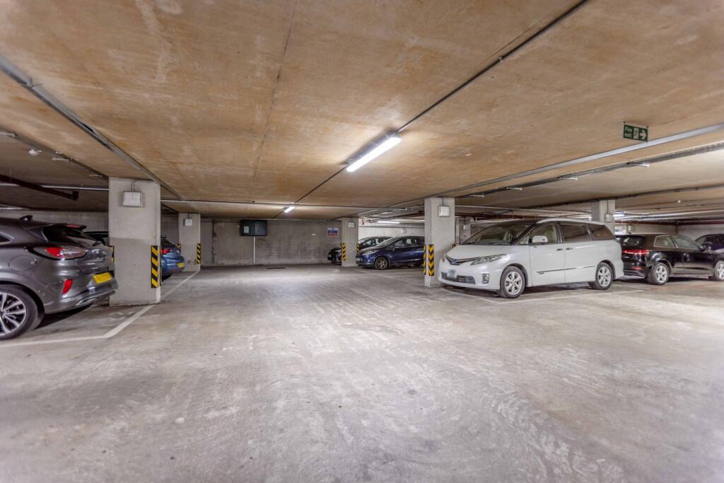 Underground gated parking space