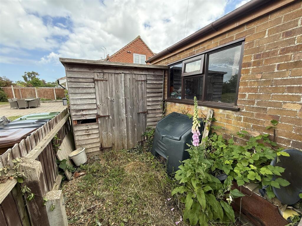 rear of garage