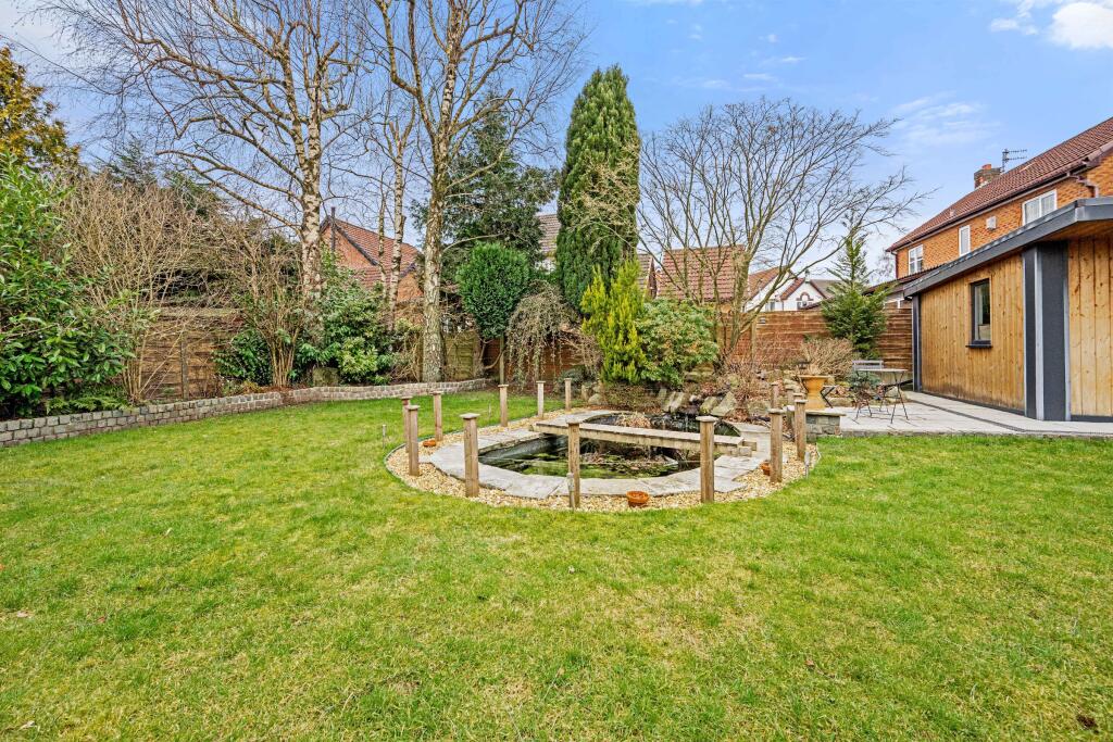 Rear Garden and Pond