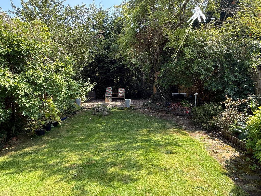 Rear garden and potting shed